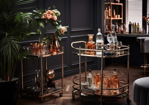 Elegantes Parfümerie-Interieur mit luxuriösen Duftflakons